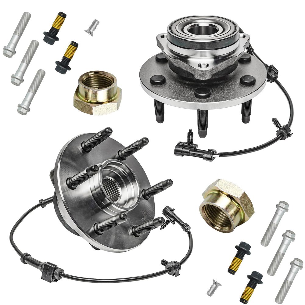 Detroit Axle - 4WD Front Wheel Bearing Hubs Kit for 99-06 GMC Sierra 1500