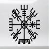 Minglewood Trading Lime - Viking Compass Vinyl Decal V1 - Norse Vegvisir Magic Rune Pagan - Die Cut Sticker - 7.5w x 7.5h inches view 2