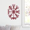 Minglewood Trading Lime - Viking Compass Vinyl Decal V1 - Norse Vegvisir Magic Rune Pagan - Die Cut Sticker - 7.5w x 7.5h inches view 3