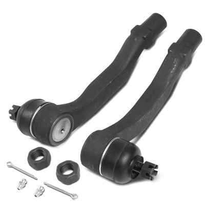 DNA Motoring OEM-ARM-050 Pair Factory Style Front Outer Steering Tie Rod Ends