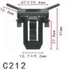Autobahn88 Retainer Clip for Windshield Weatherstrip, Compatible with GM, A&G Models 1988-78 (OEM# 20058837) (Pack of 20) view 2
