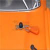 Body Clips + Silicone Mount For 1/5 To 1/8 RC Cars - 6Pc Set Orange view 2