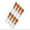 Body Clips + Silicone Mount For 1/10 RC Cars - 8Pc Set Orange view 1