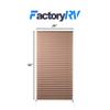 Camper Comfort Cappuccino RV Pleated Shades | Camper Blinds | RV Privacy Blinds | RV Solar Shade| Motor-Coach Shade (26" X 50") view 2