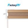 Camper Comfort Cappuccino RV Pleated Shades | Camper Blinds | RV Privacy Blinds | RV Solar Shade| Motor-Coach Shade (26" X 50") view 3
