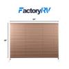 Camper Comfort Cappuccino RV Pleated Shades | Camper Blinds | RV Privacy Blinds | RV Solar Shade| Motor-Coach Shade (50" X 38") view 2
