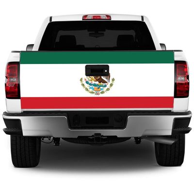 Truck Tailgate Wrap Mexican Flag HD Decal Graphics MightySkins Professional Grade 3M Material Universal Fit for Full Size Trucks Weatherproof & Car Wash Safe Made In The U.S.A., Great Wave of Kanagawa (TG-Mexican Flag)
