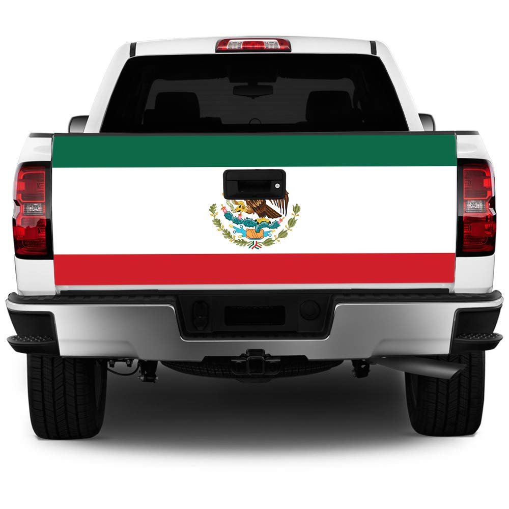 Truck Tailgate Wrap Mexican Flag HD Decal Graphics MightySkins Professional Grade 3M Material Universal Fit for Full Size Trucks Weatherproof & Car Wash Safe Made In The U.S.A., Great Wave of Kanagawa (TG-Mexican Flag)
