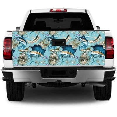 Truck Tailgate Wrap Island Fish HD Decal Graphics MightySkins Professional Grade 3M Material Universal Fit for Full Size Trucks Weatherproof & Car Wash Safe Made in The U.S.A.