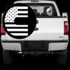 American Flag Vinyl Decal Compatible with Cummins Diesel Trucks 1500 2500 3500 Window Bumper Sticker Door Toolbox Hood Pick Size and Color (5x5, White) view 1