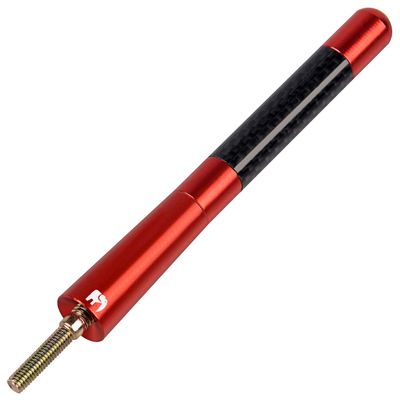 ONE250 Short Antenna, Compatible with Jeep Wrangler JK JKU JL JLU Rubicon Sahara Gladiator Renegade Compass Cherokee (2007-2024) - Designed for Optimized FM/AM Reception (Red)