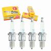 4 pc NGK Standard Spark Plugs compatible with MG MGB 1.8L L4 1962-1981 view 1