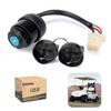 10L0L Golf Cart Ignition Key Switch W/2 Keys (OEM JN3-82510-00-00) for Yamaha G14, G14 Gas and Electric Golf Cart Key Switch with Wiring Harness(4 Pin) view 1