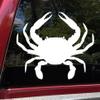 Minglewood Trading Black - Crab Vinyl Sticker - Crustacean Claws Beach Sea Creature Ocean King -V1- Die Cut Decal - 12.5w x 10h inches view 2