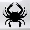 Minglewood Trading Orange - Crab Vinyl Sticker - Crustacean Claws Beach Sea Creature Ocean King -V1- Die Cut Decal - 8.5w x 6.75h inches view 2