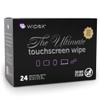 Wipex Car Screen Wipes for Electronics - 24 Individual Car Screen Cleaner Wipes - Plant-Based Touchscreen Cleaner Cloth for Dashboard Panels, Mobile Phone, Interior Car Cleaning Supplies (5.9"x4.92") view 1