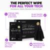 Wipex Car Screen Wipes for Electronics - 24 Individual Car Screen Cleaner Wipes - Plant-Based Touchscreen Cleaner Cloth for Dashboard Panels, Mobile Phone, Interior Car Cleaning Supplies (5.9"x4.92") view 4
