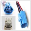 Viping Car Horn Button 12V 16mm LED On/Off Switch Momentary Button Reset Switch Dedicated Connector Switch Power Metal Toggle Switch Car RVTruck Boat Motorcycle DIY Switch LED Red self-Locking 2 Pack view 3