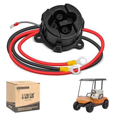 10L0L Golf Cart 48V Charger Receptacle for Yamaha G29 Electric 2011-up, DC Powerwise Charger Plug with Cord, Replace OEM JW9-H6181-00-00