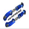 GPM Limitless/Infraction/Typhon Upgrade Parts Aluminum + Stainless Steel Adjustable Front Steering Tie Rod - 2Pc Set Blue view 1