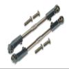 Aluminum + Stainless Steel Adjustable Front Steering Tie Rod for Arrma 1:8 KRATON/Talion/Notorious/Outcast/KRATON V5 / Notorious V5 / 1:7 FIRETEAM - 2Pc Set Gray Silver view 1