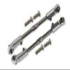 Aluminum + Stainless Steel Adjustable Front Steering Tie Rod for Arrma 1:8 KRATON/Talion/Notorious/Outcast/KRATON V5 / Notorious V5 / 1:7 FIRETEAM - 2Pc Set Silver view 1