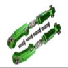 GPM for Arrma Limitless/Infraction/Typhon Upgrade Parts Aluminum + Stainless Steel Adjustable Front Steering Tie Rod - 2Pc Set Green view 1