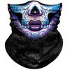 Obacle Skull Face Mask for Women Men Dust Wind UV Sun Protection Seamless Bandana Face Mask for Rave Festival Motorcycle Riding Biker Fishing Outdoor Running 3D Tube Mask (Women Purple Blue Face) view 1