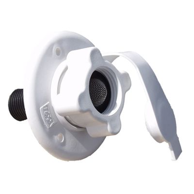 Thetford RV Camper Flusher Water Inlet Without Check Value Polar White PN 94233
