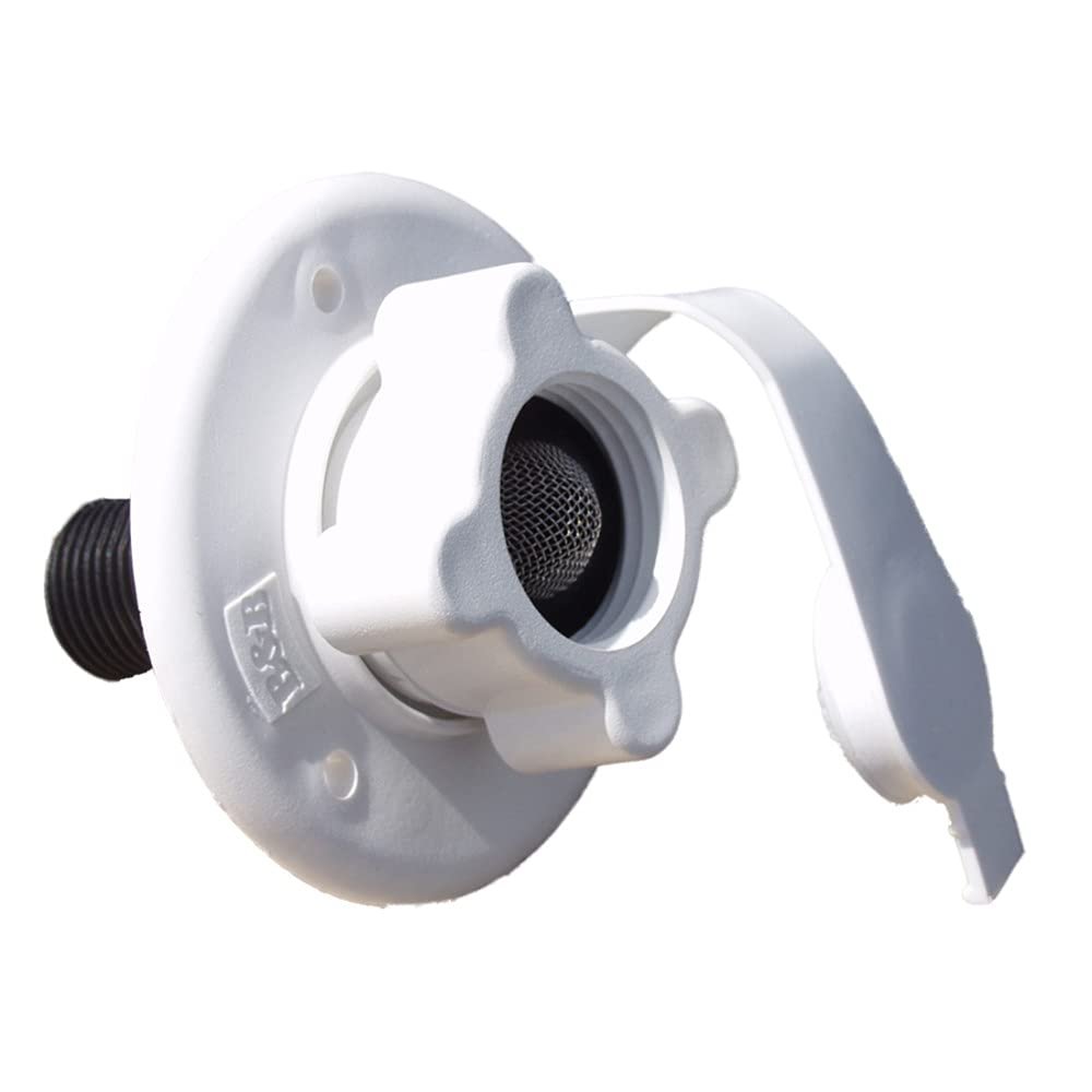Thetford RV Camper Flusher Water Inlet Without Check Value Polar White PN 94233
