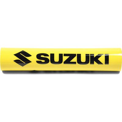 Factory Effex Motorycycle MX Standard Mini 7.5" Handlebar Pads with "Hook and Loop" Fastener Closure - Suzuki Yellow
