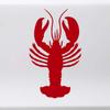Minglewood Trading Red - Lobster Vinyl Sticker - Crustacean Sea Creature Claws Tail Rock - Die Cut Decal - 7.5w x 12.5h inches view 1