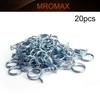 MroMax Double Wire Spring Hose Clamp-18mm Inner Dia Fuel Line Silicone Tube Spring Clips Low Pressure Air Clip Zinc Plated Silver Tone for Motorcycle Scooter ATV 20Pcs view 4