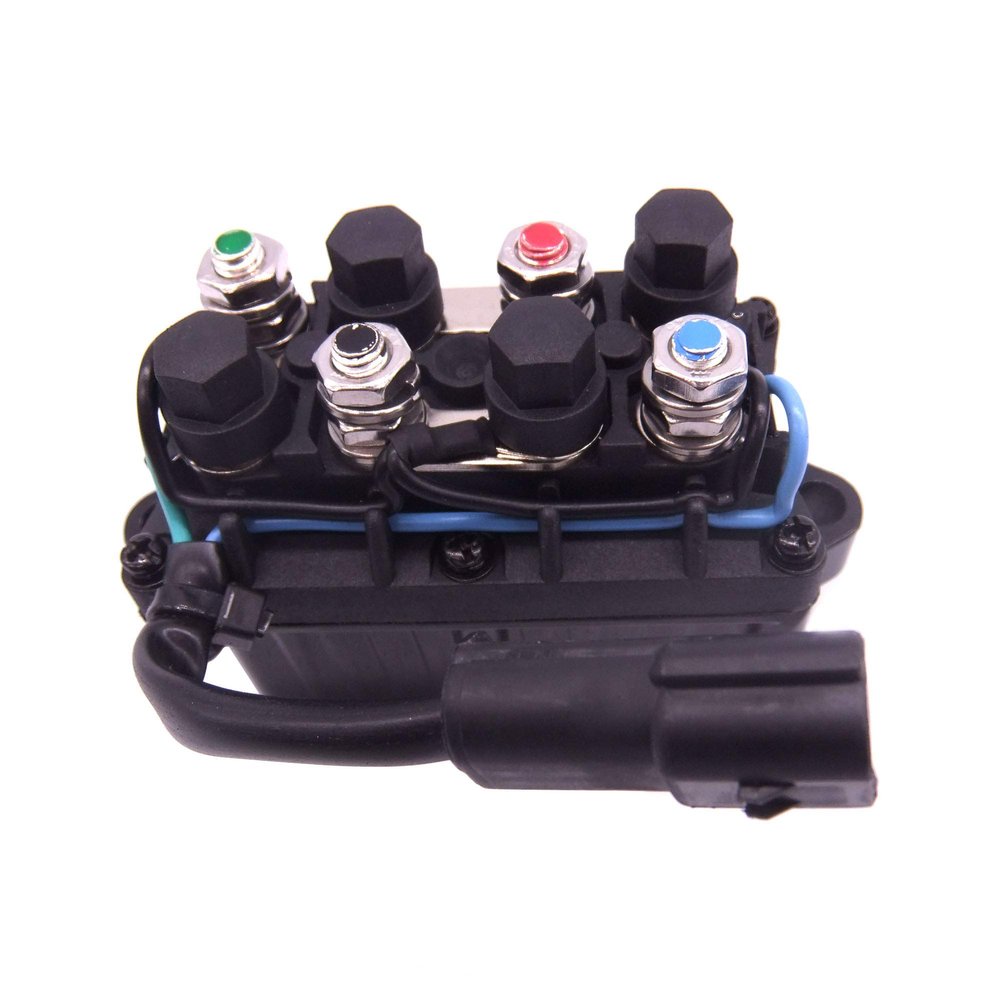 Boat Motor 60V-81950-00 Relay Assy for Yamaha Outboard Engine 200HP 225HP 250HP 300HP,Silver Contacts