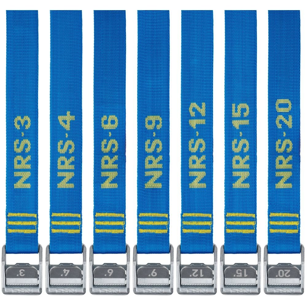 NRS 1.5" Heavy Duty Straps 20' Pair Iconic Blue