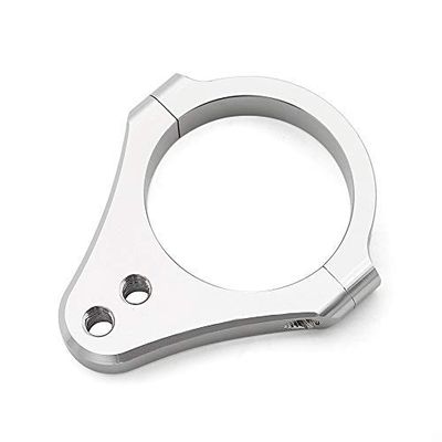 31mm Diameter Aluminum Universal Steering Damper Fork Frame Mounting Clamp Bracket Foot Fixer for Motorcycle Bike Modification
