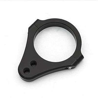 48mm Diameter Aluminum Universal Steering Damper Fork Frame Mounting Clamp Bracket Foot Fixer for Motorcycle Bike Modification