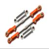 GPM Arrma 1/8 KRATON/Notorious/Outcast Aluminum+Stainless Steel Rear Upper ARM TIE Rod -10PC Set (Orange) view 1