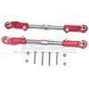 GPM Arrma 1/8 KRATON/Notorious/Outcast Aluminum+Stainless Steel Rear Upper ARM TIE Rod -10PC Set (red) view 1