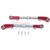 GPM Arrma 1/8 KRATON/Talion/Notorious/Outcast Aluminum+Stainless Steel Adjustable Front Steering TIE Rod -6PC Set (red) view 1