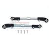 6pc Set Aluminum+Stainless Steel Adjustable Front Steering Tie Rod ARRMA 1/8 KRATON/Talion/Notorious/Outcast by GPM (Black) view 1