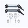 GPM For Traxxas 1/10 Maxx 4WD Monster Truck Upgrade Parts Harden Steel+Aluminum Front Or Rear Adjustable CVD Drive Shaft + Hex Adapter (+2mm) - 10Pc Set Gray Silver view 1