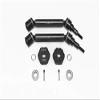 GPM For Traxxas 1/10 Maxx 4WD Monster Truck Upgrade Parts Harden Steel+Aluminum Front Or Rear Adjustable CVD Drive Shaft + Hex Adapter (+2mm) - 10Pc Set Black view 1