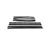 Netmagic Repops N121R Window Felt Kit for 1968-72 Nova 2-Door, Black Chrome, Rubber, 8-Piece view 1