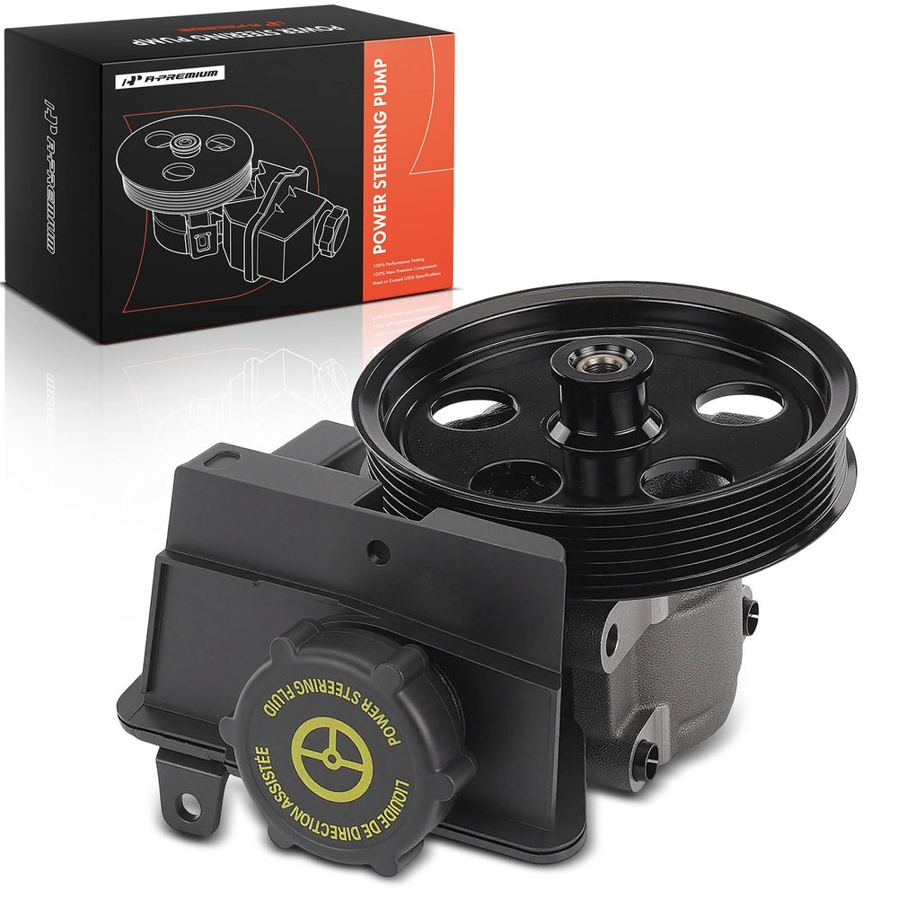 A-Premium Power Steering Pump, with Pulley & Reservoir