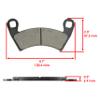 Caltric Front or Rear Brake Pads Compatible with Polaris 2203747 2205949 view 2