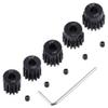Hobbypark 32P Pinion Gear Set Hardened Metal Steel 5mm Hole 17T 18T 19T 20T 21T (Compatible with 0.8 Metric Pitch) view 1