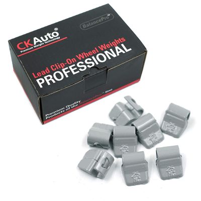 CKAuto MC-Series Coated 1/4oz, 0.25oz Lead Clip on Wheel Weights, 25Pcs/Box