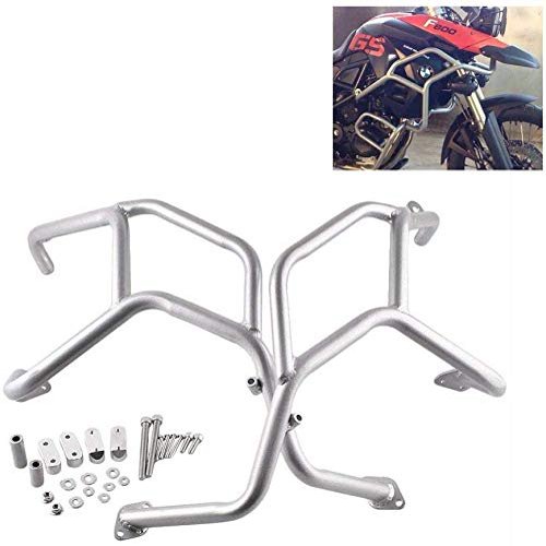 Mallofusa Motorcycle Engine Guard Upper Crash Bar Protector Compatible with BMW F800GS F700GS F650GS 2008 2009 2010 2011 2012 2013 2014 2015 2016 2017 Silver