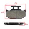 Caltric Middle Brake Pads Compatible with Yamaha Viking VI 700 YXC700 YXC 700 2015 2016 2017 view 2